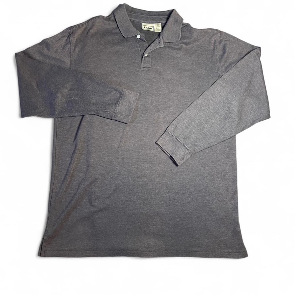 L.L. Bean Charcoal Polo Shirt